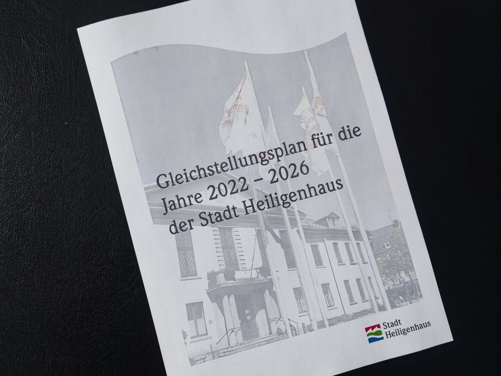 Deckblatt des Gleichstellungsplans der Stadt Heiligenhaus für die Jahre 2022 - 2026